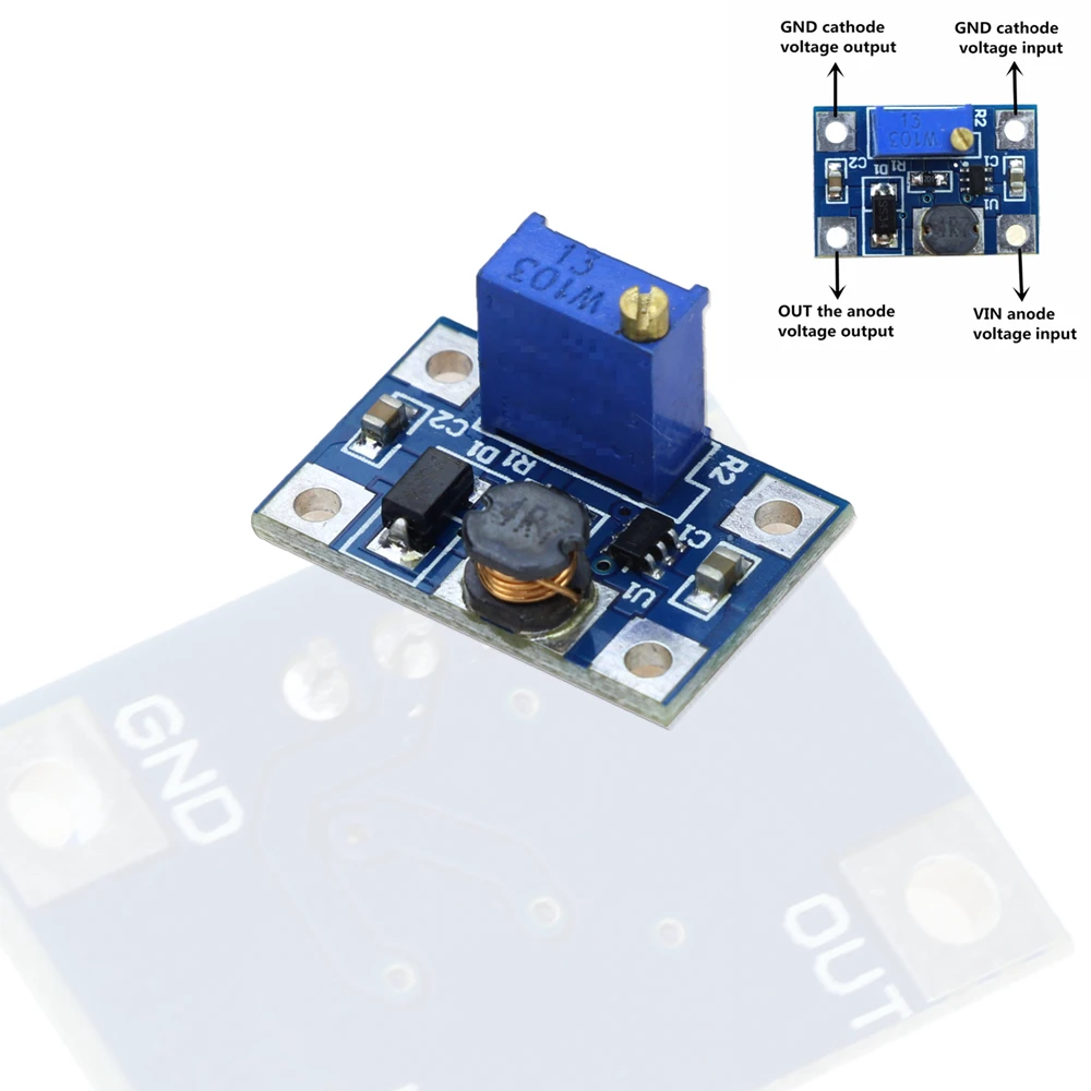 2-24V to 2-28V 2A DC-DC SX1308 Step-UP Adjustable Power Module Step Up Boost Converter for DIY Kit
2-24V to 2-28V 2A DC-DC SX1308 Step-UP Adjustable Power Module Step Up Boost Converter for DIY Kit
