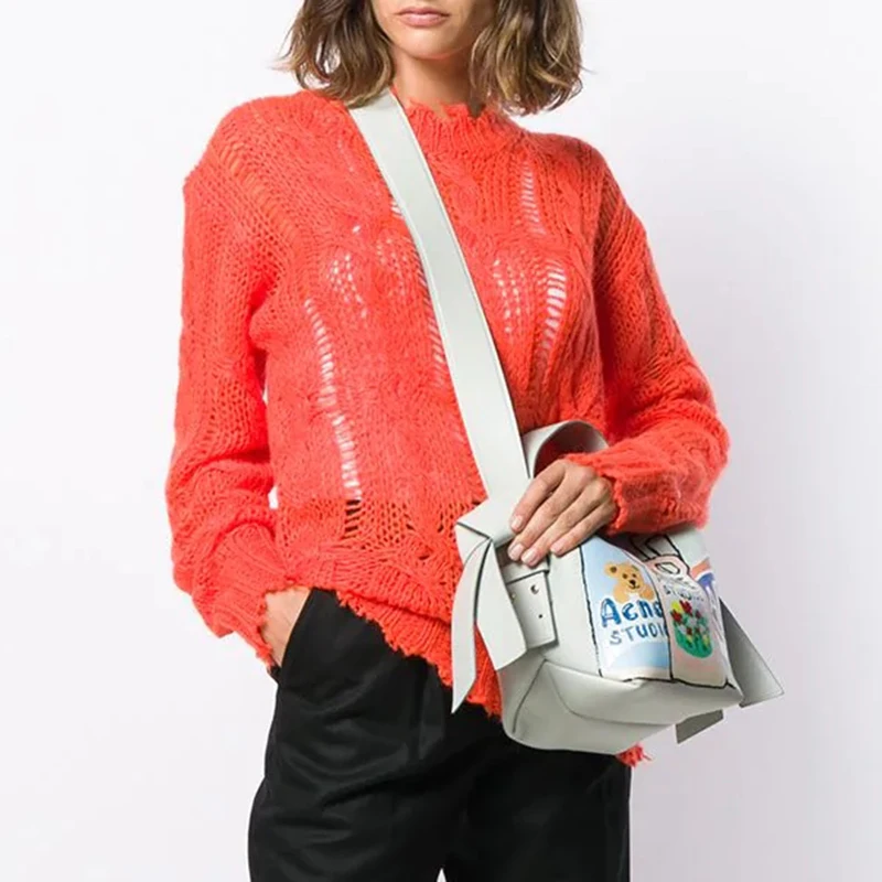KHALEE YOSE Red Cableknit Pullover Sweater Women Long Sleeve Sweaters Hollow Out Sexy O-neck Loose Sweater Jumper 2019 Autumn
KHALEE YOSE Red Cableknit Pullover Sweater Women Long Sleeve Sweaters Hollow Out Sexy O-neck Loose Sweater Jumper 2019 Autumn