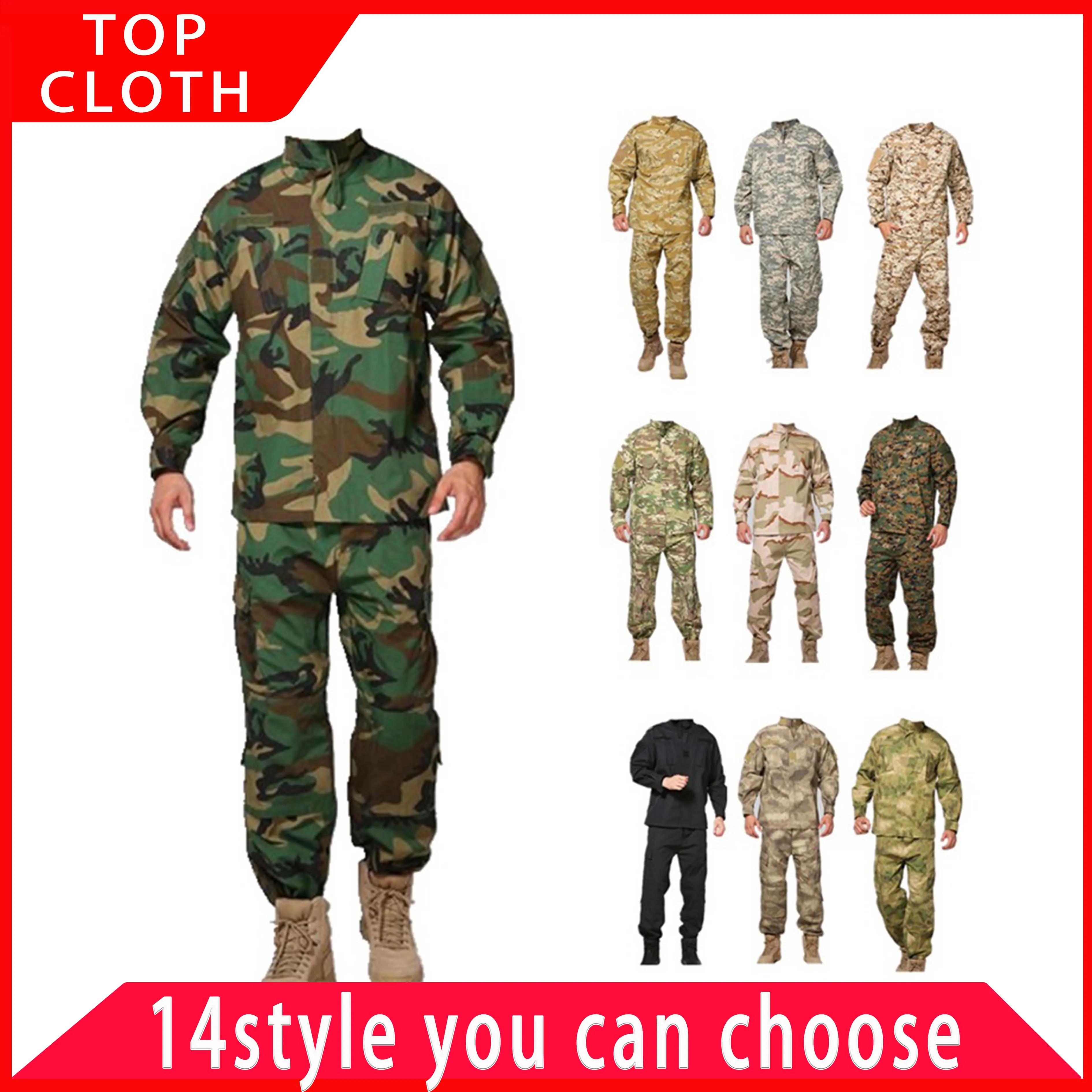 WW2 ACU CP Male Army Camouflage Set Long Sleeve Good Quality 14style Fancy Halloween Carnival Cosplay Army Solider Militar Sets
WW2 ACU CP Male Army Camouflage Set Long Sleeve Good Quality 14style Fancy Halloween Carnival Cosplay Army Solider Militar Sets