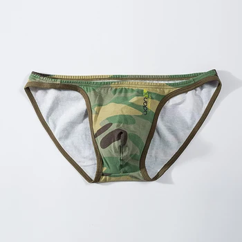 Men's briefs Low Rise Camouflage Cotton Briefs Sexy underwear Breathable T-Back G-string male Thong underpants
Men's briefs Low Rise Camouflage Cotton Briefs Sexy underwear Breathable T-Back G-string male Thong underpants
