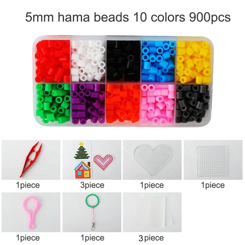Fuse Beads Kit-900pcs 12Colors 3Pegboards 3 Patterns Ironing Papers Tweezers Storage Case 5mm Perler Beads Compatible Kit
Fuse Beads Kit-900pcs 12Colors 3Pegboards 3 Patterns Ironing Papers Tweezers Storage Case 5mm Perler Beads Compatible Kit