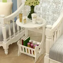 クリエイティブ現代ラウンドコーヒーテーブル茶デスクサイドテーブルノルマンディーマガジンラックセンターテーブル(China)