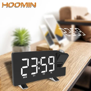 HOOMIN FM Radio Snooze Alarm Clock Timer Rotating Backlight Projector USB Projection Backlight Digital LED Clock
HOOMIN FM Radio Snooze Alarm Clock Timer Rotating Backlight Projector USB Projection Backlight Digital LED Clock