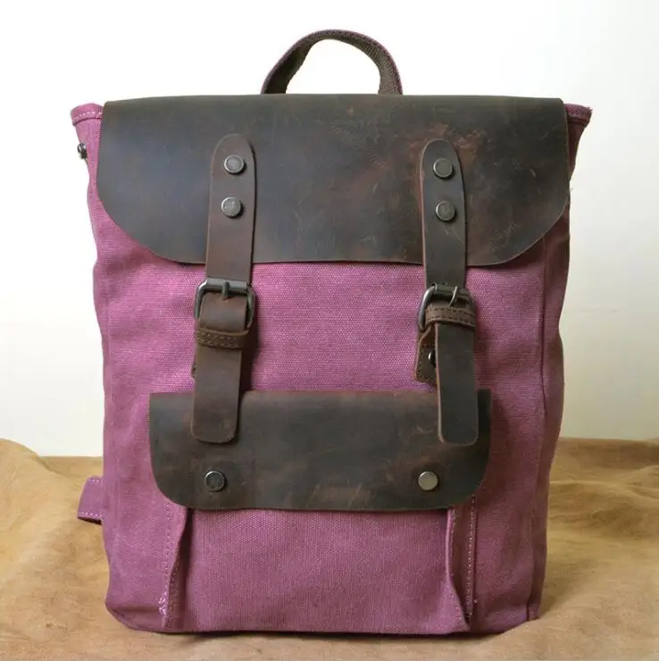 Luufan New Multifunction Fashion Men Backpack Vintage Canvas Backpack Leather School Bag Neutral Portable Wearproof Travel Bag
Luufan New Multifunction Fashion Men Backpack Vintage Canvas Backpack Leather School Bag Neutral Portable Wearproof Travel Bag