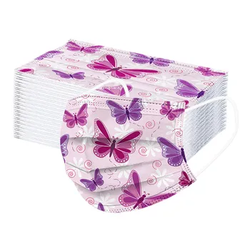 50pc Adult Pink Butterfly Printed Mask Mascarilles Disposable Filter Protective Face Mask Industrials 3ply Ear Loop Mouth Masks
50pc Adult Pink Butterfly Printed Mask Mascarilles Disposable Filter Protective Face Mask Industrials 3ply Ear Loop Mouth Masks