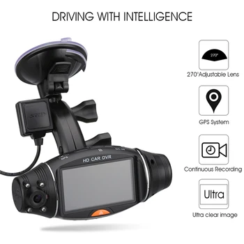 HD Car DVR Dual Camera Lens DVR Wide-angle Night Vision Gravity Sensor Vehicle Recorder with GPS
HD Car DVR Dual Camera Lens DVR Wide-angle Night Vision Gravity Sensor Vehicle Recorder with GPS