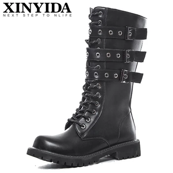 Autumn Winter New Arrival Mid-Calf Men Martin Boots Buckle Strap Personality Casual Work Boots Fashion Army Boots Men Size 38-45
Autumn Winter New Arrival Mid-Calf Men Martin Boots Buckle Strap Personality Casual Work Boots Fashion Army Boots Men Size 38-45