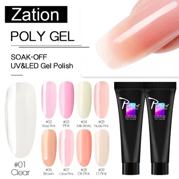 Zation Poly Gel Kits Extention Nail Art Crystal UV Gel French Nail Clear Pink Withe Colors Nail Thick Fake Tips Slice
Zation Poly Gel Kits Extention Nail Art Crystal UV Gel French Nail Clear Pink Withe Colors Nail Thick Fake Tips Slice