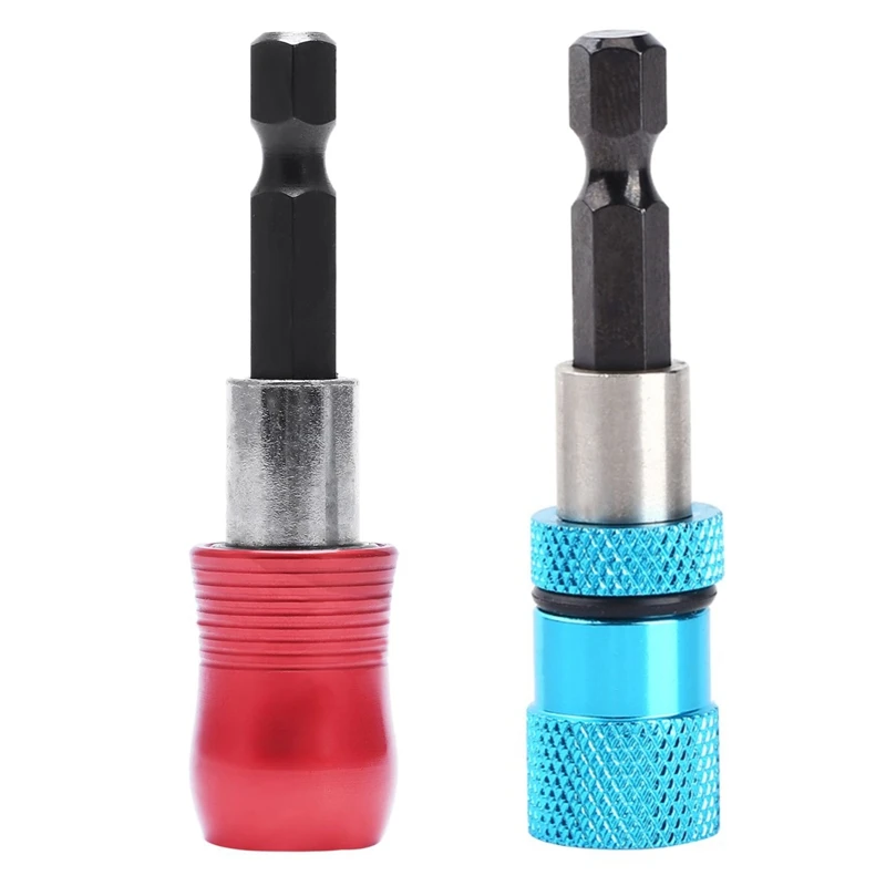 2 Pcs 1/4 Inch Hex Shank Magnetic Bit Holder Extension Bar for Electric Drill Screwdriver Length 60Mm, Red & Blue
2 Pcs 1/4 Inch Hex Shank Magnetic Bit Holder Extension Bar for Electric Drill Screwdriver Length 60Mm, Red & Blue