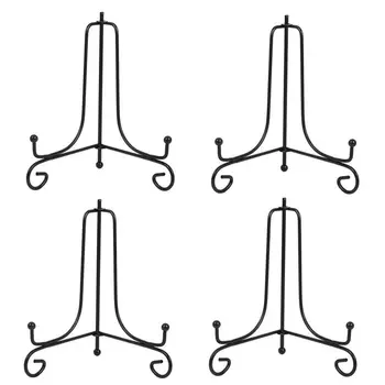 (4 Pack) 6 inch Iron Display Stand, Black Iron Easel Plate Display Photo Holder Stand, Displays Picture Frames, Cookbooks, Decor
(4 Pack) 6 inch Iron Display Stand, Black Iron Easel Plate Display Photo Holder Stand, Displays Picture Frames, Cookbooks, Decor