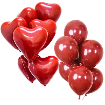 10 Inch Matt Heart Shaped Pomegranate Red Latex Balloon Double Layer Round Globos Lover Proposal Wedding Party Decors Supplies 
10 Inch Matt Heart Shaped Pomegranate Red Latex Balloon Double Layer Round Globos Lover Proposal Wedding Party Decors Supplies
