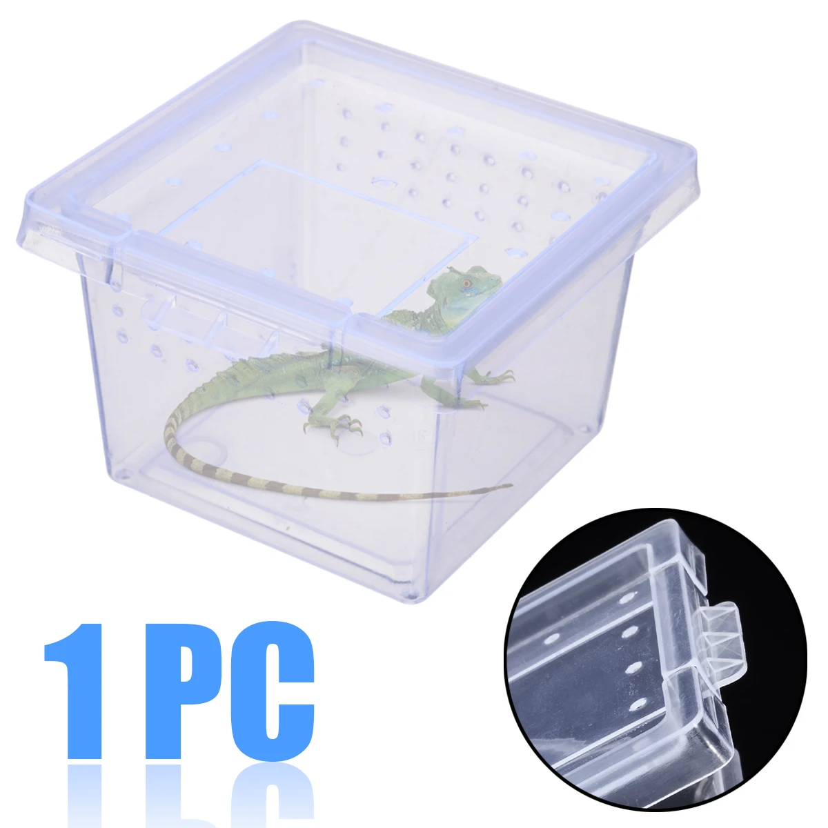 6.8*4.5*5.5cm Plastic Reptiles Box Clear Insect Terrarium Transport Breeding Live Food Feeding Box
6.8*4.5*5.5cm Plastic Reptiles Box Clear Insect Terrarium Transport Breeding Live Food Feeding Box