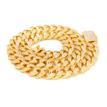 Hip Hop Ice Crystal Cubic Zircon Powder Cuban Chain 16 18 20 2 24 Inch Gold Silver Necklace Men's luxury Charm Jewelry Gift
Hip Hop Ice Crystal Cubic Zircon Powder Cuban Chain 16 18 20 2 24 Inch Gold Silver Necklace Men's luxury Charm Jewelry Gift