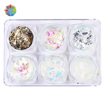 6pcs/set Sparkling Nail Sequins 3D Ultra-thin Mixed Shape Sticker Tips Colorful Glitter Nail Art Decorations
6pcs/set Sparkling Nail Sequins 3D Ultra-thin Mixed Shape Sticker Tips Colorful Glitter Nail Art Decorations