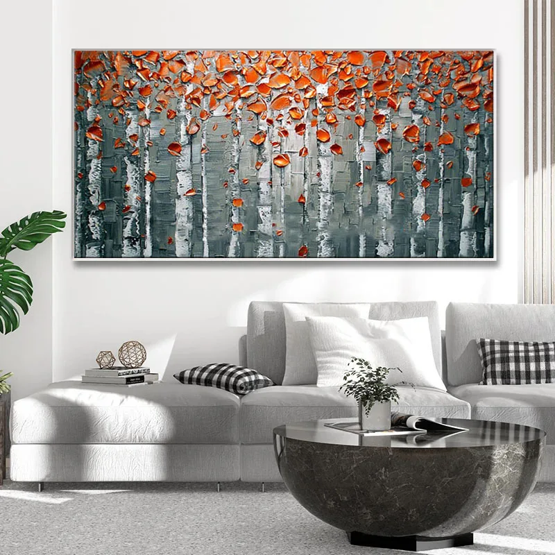 Handmade 3D Textured Birch Trees Canvas Painting Wall Art Abstract Forest Landscape Tree Wall Painting Home Decor Artwork Gift
Handmade 3D Textured Birch Trees Canvas Painting Wall Art Abstract Forest Landscape Tree Wall Painting Home Decor Artwork Gift