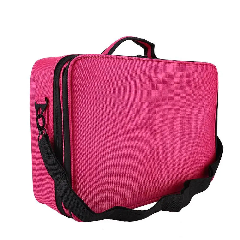 Cosmetic Bag Three-layer Makeups Bag Large Capacity Cosmetic Box Cosmetic Tool with Pull-rod Box Embroidery and Beauty Articles
Cosmetic Bag Three-layer Makeups Bag Large Capacity Cosmetic Box Cosmetic Tool with Pull-rod Box Embroidery and Beauty Articles