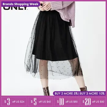 ONLY Autumn Elasticized High-rise Polka Dots Two-tiered Gauzy Skirt|11931G515
ONLY Autumn Elasticized High-rise Polka Dots Two-tiered Gauzy Skirt|11931G515