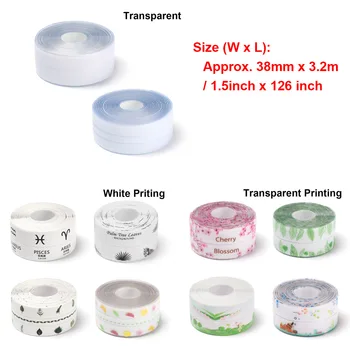 Transparent Printed Sealing Tape PVC Self Adhesive Sealing Seal Strip For Kitchen Bathroom Wall Corner Waterproof Oilproof Sink
Transparent Printed Sealing Tape PVC Self Adhesive Sealing Seal Strip For Kitchen Bathroom Wall Corner Waterproof Oilproof Sink