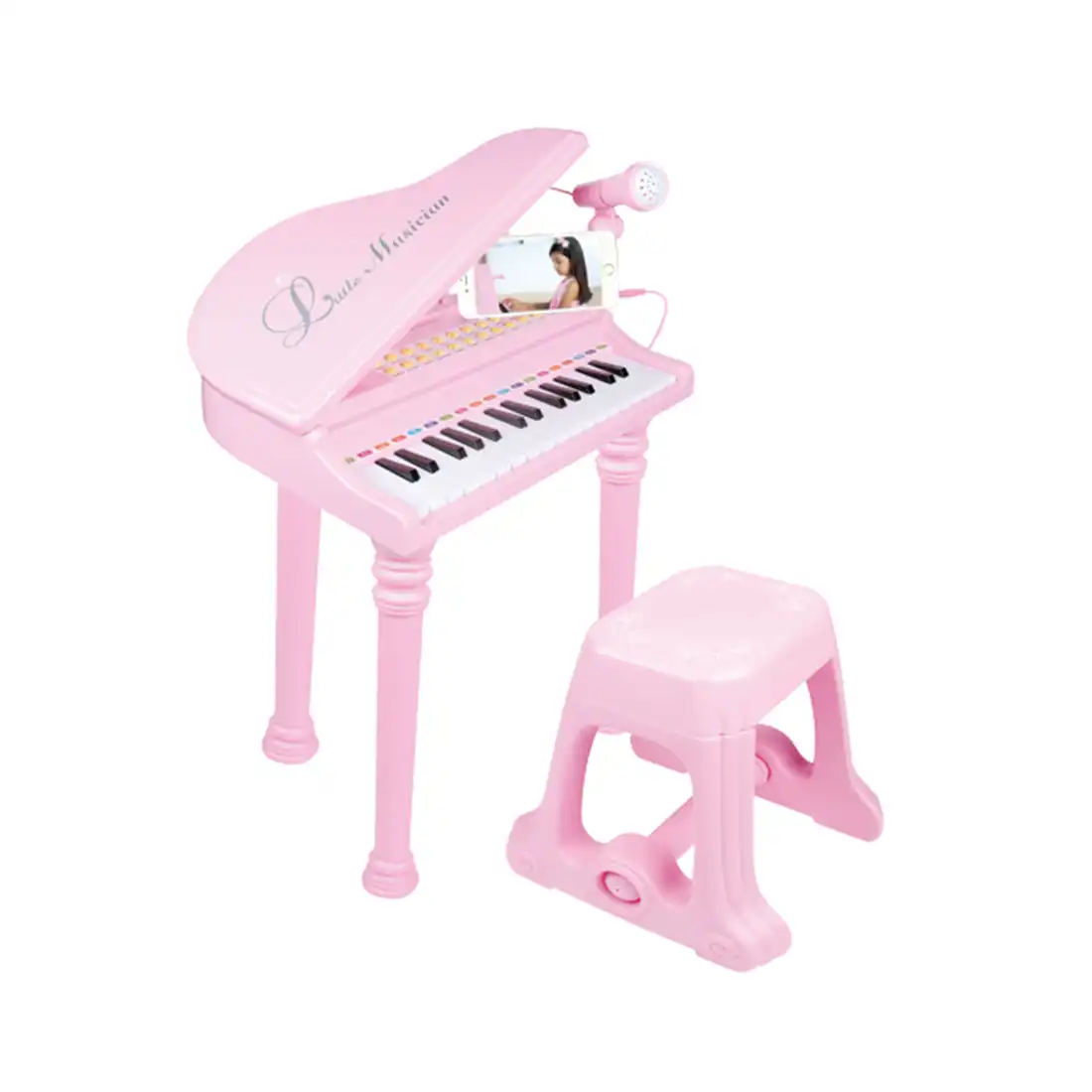 toddler piano with microphone