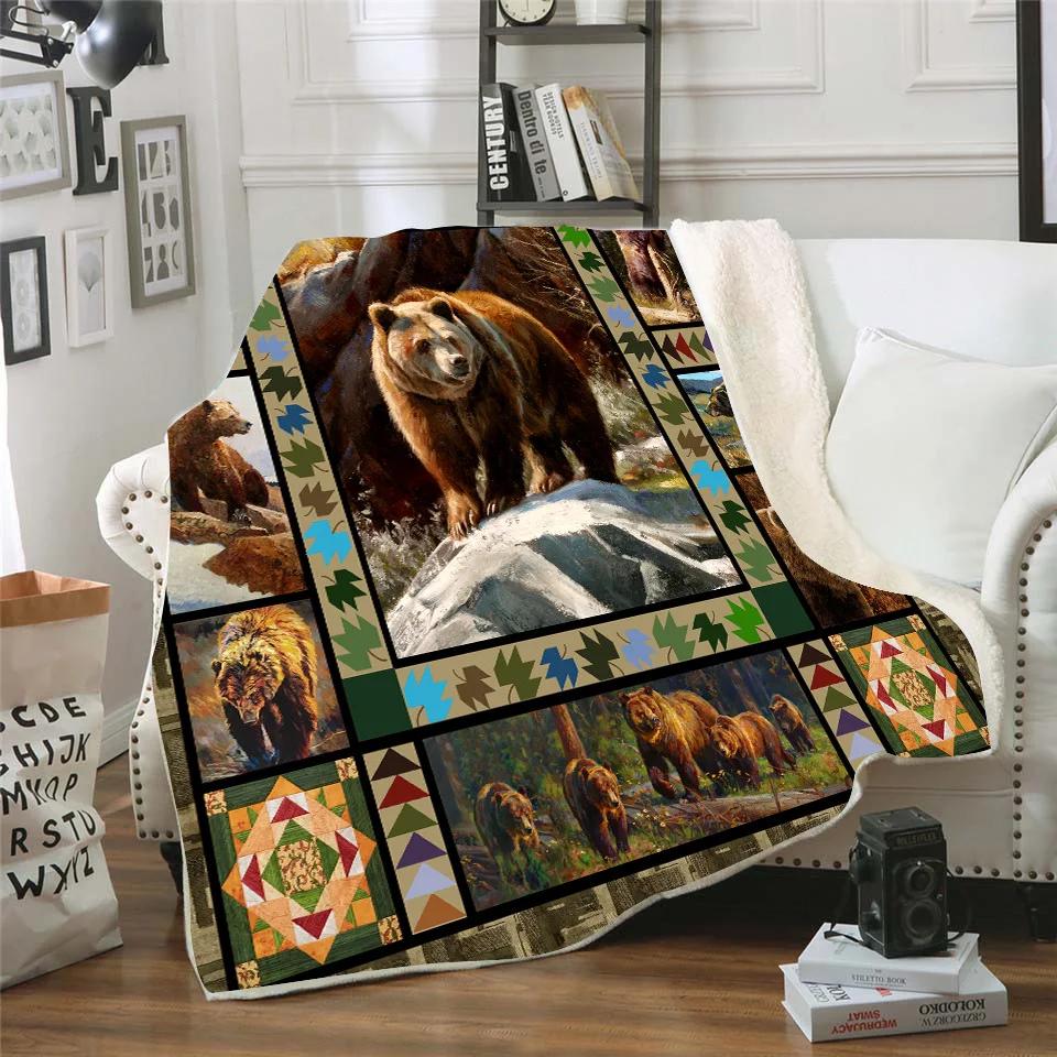 Bear 3D Printed Fleece blanket for Picnic Thick Fashionable Bedspread Sherpa Throw Blanket Drop Shipping 05
Bear 3D Printed Fleece blanket for Picnic Thick Fashionable Bedspread Sherpa Throw Blanket Drop Shipping 05