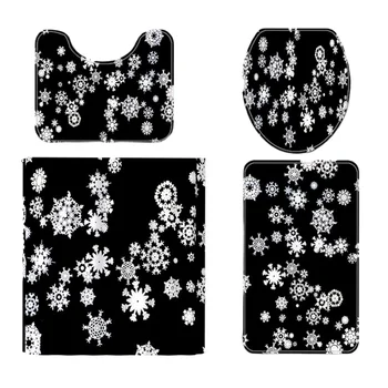1 Set Practical Reusable Durable Printing Novel Decorative Christmas Bath Mat Rug Shower Curtain Dormitory Hotel Home 
1 Set Practical Reusable Durable Printing Novel Decorative Christmas Bath Mat Rug Shower Curtain Dormitory Hotel Home
