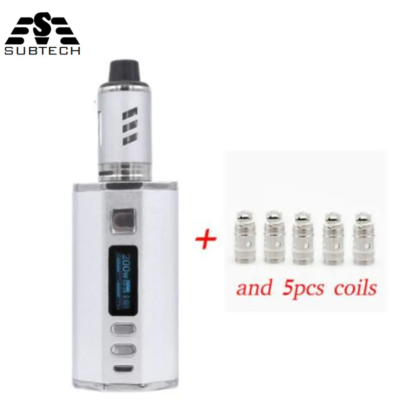 Original Vape Kit 200W box mod 5w-200w with 4400mah 2 build-in batteries 3.0ml 0.3ohm Vaper Tank electronic cigarette vapor
Original Vape Kit 200W box mod 5w-200w with 4400mah 2 build-in batteries 3.0ml 0.3ohm Vaper Tank electronic cigarette vapor