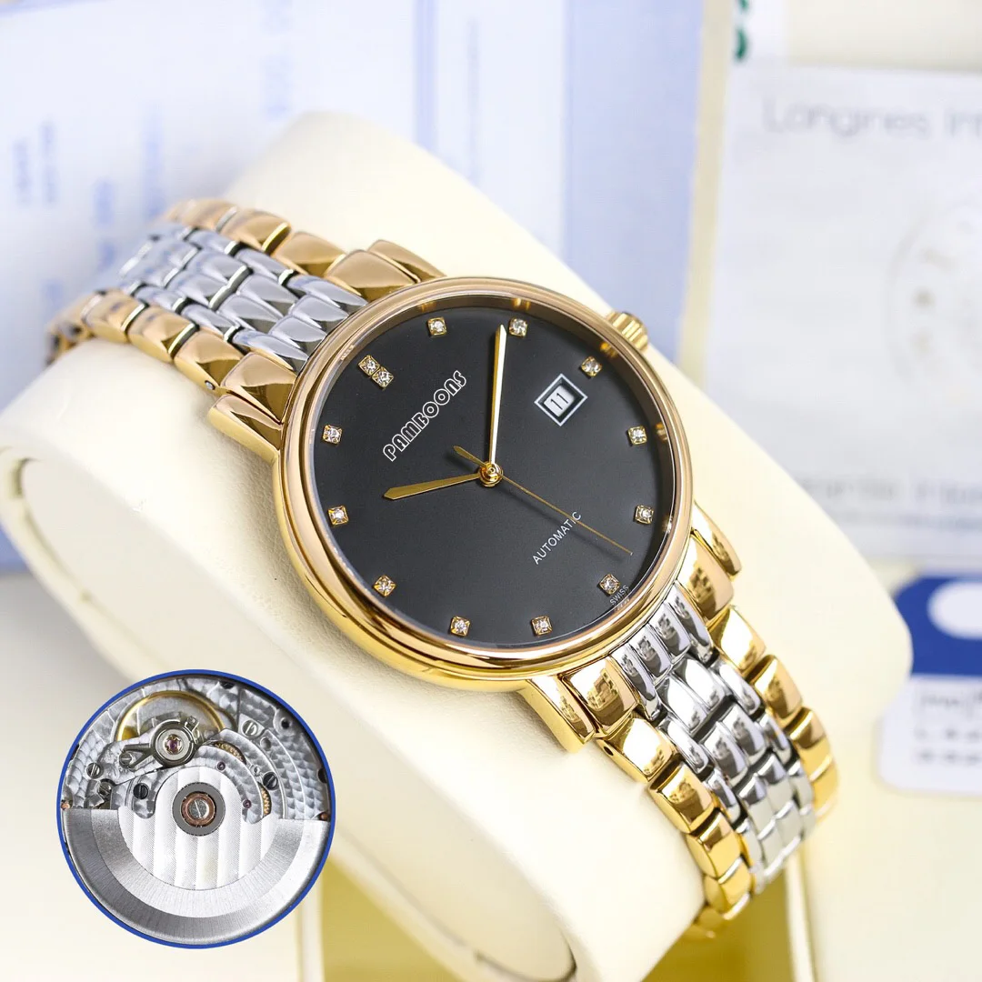 Watch Men Luxury Brand New Gold business 2824-2 Watch Man Automatic Mechanical Wristwatch Men Waterproof Golden relogio masculin
Watch Men Luxury Brand New Gold business 2824-2 Watch Man Automatic Mechanical Wristwatch Men Waterproof Golden relogio masculin
