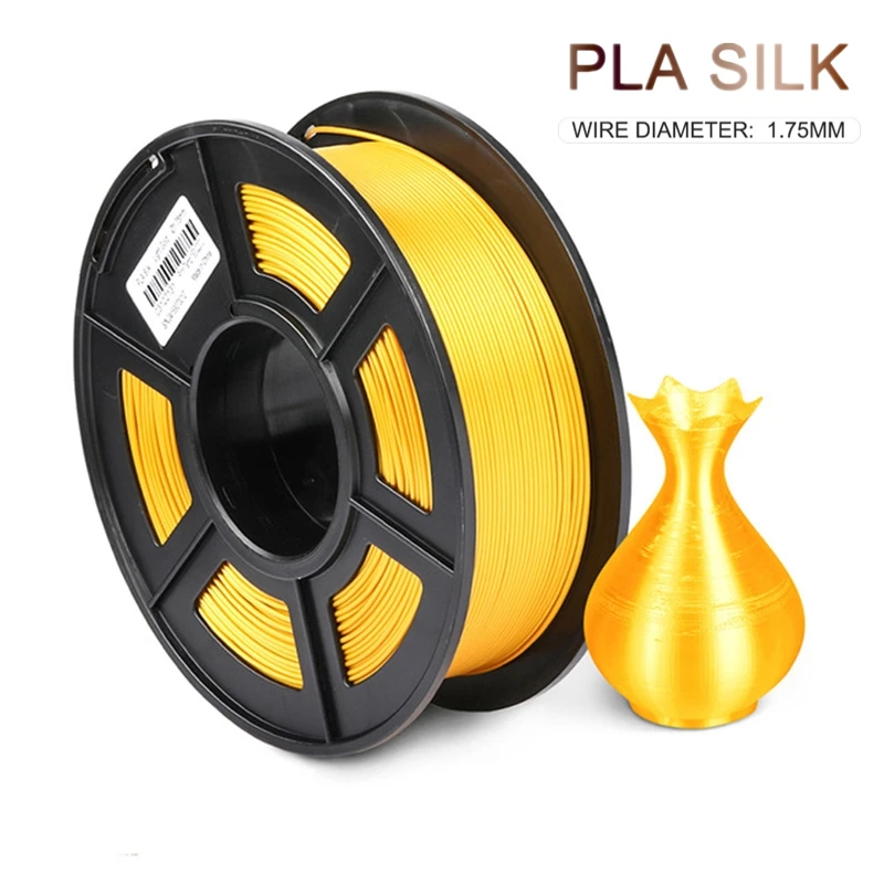 Silk 3D Printer Filament 1.75mm 1kg Dimension Accuracy +/-0.02mm Rich Luster silk pla 3d Printing Filament with Vacuum package
Silk 3D Printer Filament 1.75mm 1kg Dimension Accuracy +/-0.02mm Rich Luster silk pla 3d Printing Filament with Vacuum package
