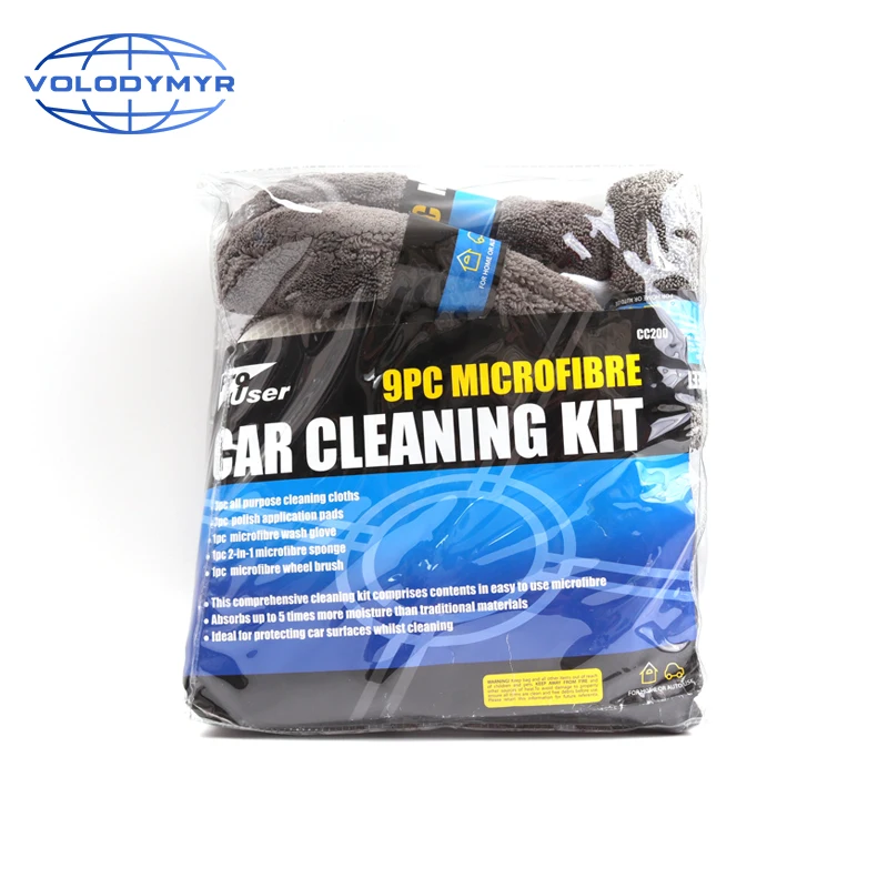 Car Cleaning Kit 9pcs Include Wash Mitt Sponge Rim Brush 3pcs Wax Pad and 3 pcs Microfiber Towel Washing Tools Auto Detailing
Car Cleaning Kit 9pcs Include Wash Mitt Sponge Rim Brush 3pcs Wax Pad and 3 pcs Microfiber Towel Washing Tools Auto Detailing