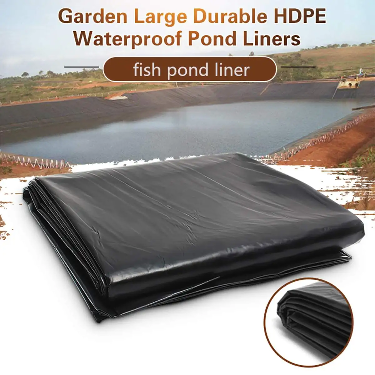 8x10m 0.12MM Fish Pond Liner Cloth Home Garden Pool Reinforced HDPE Heavy Landscaping Pool Pond Waterproof Liner Cloth
8x10m 0.12MM Fish Pond Liner Cloth Home Garden Pool Reinforced HDPE Heavy Landscaping Pool Pond Waterproof Liner Cloth