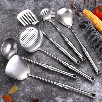 304 Stainless Steel Cooking Tools Set/Soup Spoon Slotted Turner Strainer Pasta Server Rice Spoon/Kitchen Cooking Utensils
304 Stainless Steel Cooking Tools Set/Soup Spoon Slotted Turner Strainer Pasta Server Rice Spoon/Kitchen Cooking Utensils