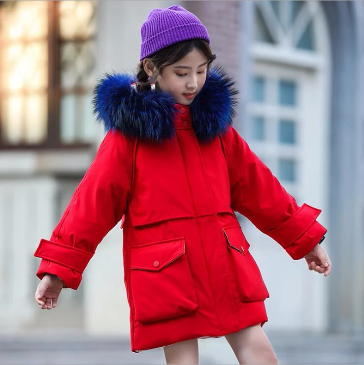 White Duck Down Girls Jacket Thicken Kids Winter Warm Outwear Coat for Children Clothes Fur Collar Baby Long-Jacket Top Clothing
White Duck Down Girls Jacket Thicken Kids Winter Warm Outwear Coat for Children Clothes Fur Collar Baby Long-Jacket Top Clothing
