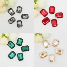 3d prego jóias uv construtor gel vidro decoração do prego lágrima octogonal colorido pedra arte do prego glamour cristal strass tslm1(China)