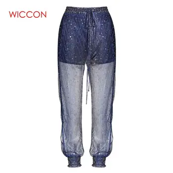 2020 Spring Woman New Stylish Personality Solid Color High Elastic Waist Sequined Long Loose Wide-leg Spliced Pants
2020 Spring Woman New Stylish Personality Solid Color High Elastic Waist Sequined Long Loose Wide-leg Spliced Pants