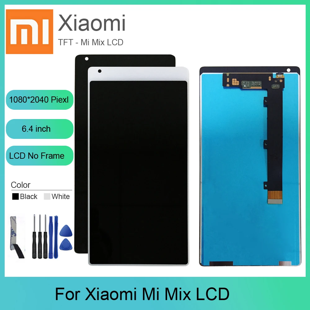 6.4in For Xiaomi Mi Mix LCD Display+Touch Screen Digitizer Assembly +Tools Glass Panel Sensor For Xiaomi Mi Mix Original Screen
6.4in For Xiaomi Mi Mix LCD Display+Touch Screen Digitizer Assembly +Tools Glass Panel Sensor For Xiaomi Mi Mix Original Screen