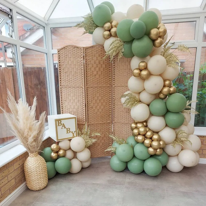99pcs Kids Baby Shower Balloons DIY Set Garland Arch Set Skin Metallic Gold Avocado Green Wedding Birthday Party Decors Balloons
99pcs Kids Baby Shower Balloons DIY Set Garland Arch Set Skin Metallic Gold Avocado Green Wedding Birthday Party Decors Balloons