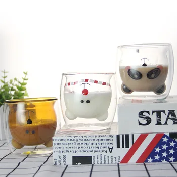Double glass cup creative bear glass cartoon bear cup coffee cup juice milk glass office cold drink cup insulated cup
Double glass cup creative bear glass cartoon bear cup coffee cup juice milk glass office cold drink cup insulated cup