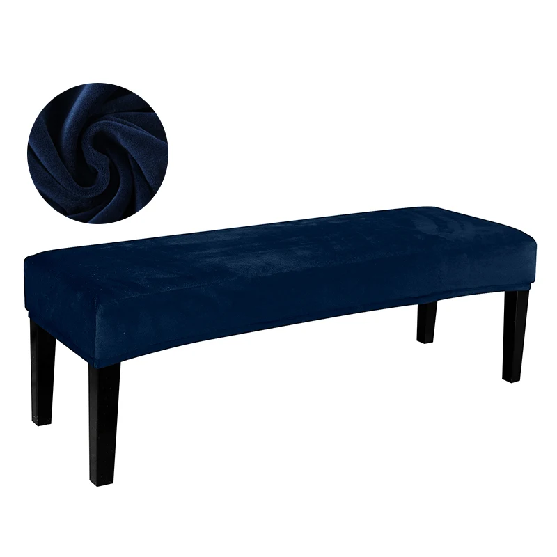Housse de banc extensible en velours et Spandex, élastique, pour salle à manger, chaise, siège, hôtel, maison, salon, cuisine, chambre à coucher Housse de banc extensible en velours et Spandex, élastique, pour salle à manger, chaise, siège, hôtel, maison, salon, cuisine, chambre à coucher