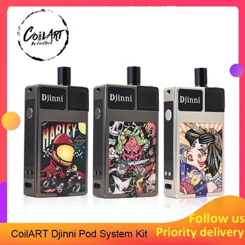 Original Coilart Djinni 40w pod vape kit with 2ml Tank Capacity & 950mAh Battery Refilling System Electronic Cigarette vs Pasito
Original Coilart Djinni 40w pod vape kit with 2ml Tank Capacity & 950mAh Battery Refilling System Electronic Cigarette vs Pasito