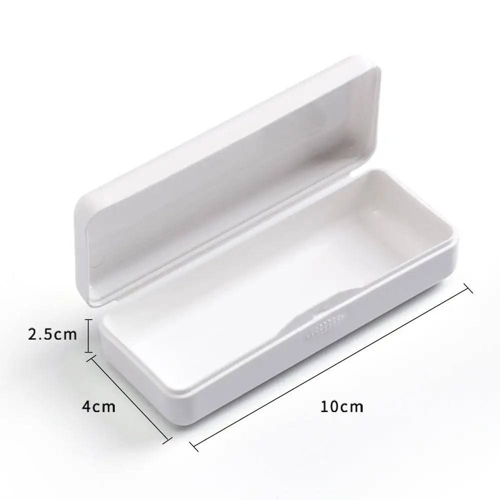 Plastic Storage Case for Mask Portable Mask Storage Case Disposable Face Masks Organizer for Mask Pollution Prevention White Mask Storage Box 1 Pack