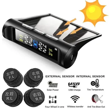 Solar Power Auto Security Alarm Systems Car TPMS Digital LCD Display Tyre Pressure Sensor Smart Car TPMS Tyre Air Monitoring
Solar Power Auto Security Alarm Systems Car TPMS Digital LCD Display Tyre Pressure Sensor Smart Car TPMS Tyre Air Monitoring