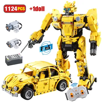 1124pcs City Remote Control Transformation Building Blocks Robot Compatible Technic Creator Cars Bricks Toys for Children
1124pcs City Remote Control Transformation Building Blocks Robot Compatible Technic Creator Cars Bricks Toys for Children