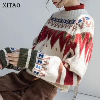 XITAO Vintage Knitted Pattern Sweater Fashion Pullover Small Fresh 2019 Goddess Fan Full Sleeve Minority Casual Sweater DMY2134
XITAO Vintage Knitted Pattern Sweater Fashion Pullover Small Fresh 2019 Goddess Fan Full Sleeve Minority Casual Sweater DMY2134