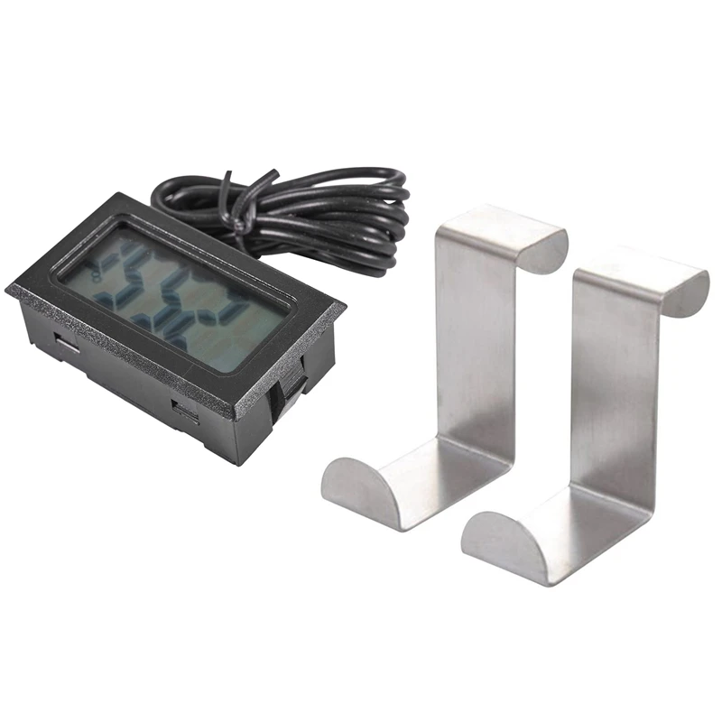 1x LCD Refrigerator Freezer Refrigerator Digital Thermometer Temperature -50 - 110 Celsius & 2Pc Back Door Hook Stainless Steel
1x LCD Refrigerator Freezer Refrigerator Digital Thermometer Temperature -50 - 110 Celsius & 2Pc Back Door Hook Stainless Steel