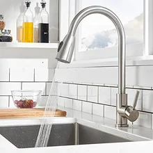 Kitchen Faucet Stainless Steel Pull-out Hot and Cold Water Kitchen Faucet Swivel Faucet
Kitchen Faucet Stainless Steel Pull-out Hot and Cold Water Kitchen Faucet Swivel Faucet