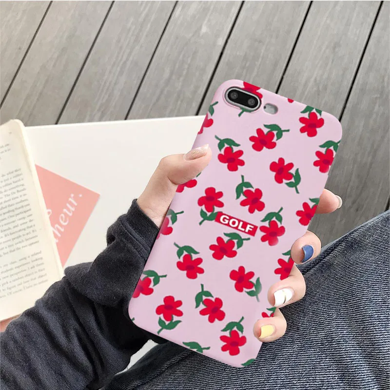 Модный чехол для телефона GYKZ Golf iPhone 7 X XR 11 Pro XS MAX 6 6s 8 Plus с цветочным узором и