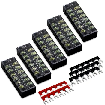 5Pcs 6P Terminal Block, 5Pcs 6P Shorting Bar, TB2506 Flame Retardant Copper Terminal Short-Circuit Terminal
5Pcs 6P Terminal Block, 5Pcs 6P Shorting Bar, TB2506 Flame Retardant Copper Terminal Short-Circuit Terminal