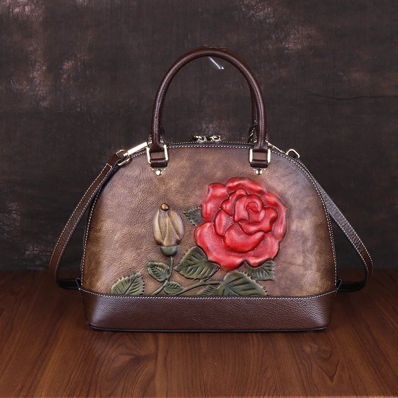 2019 New Chinese Style Rose Pressure Vintage Women's Bag Leather Flower Portable
2019 New Chinese Style Rose Pressure Vintage Women's Bag Leather Flower Portable