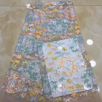 2020 Embroidery African Mesh Lace Fabrics Sequins Lace Fabrics Flower Pattern Sequence Laces Fabric for Nigerian Net Lace
2020 Embroidery African Mesh Lace Fabrics Sequins Lace Fabrics Flower Pattern Sequence Laces Fabric for Nigerian Net Lace