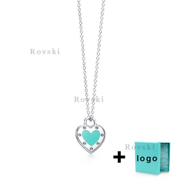 XL TFX TTFF Rllen Original Classic Blue Heart Necklace Is Suitable for Women's Party Jewelry Free Delivery. 
XL TFX TTFF Rllen Original Classic Blue Heart Necklace Is Suitable for Women's Party Jewelry Free Delivery.